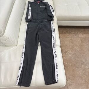 Guess Charcoal and White Tracksuit